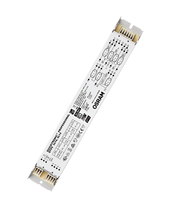 OSRAM QTP5-3X14-4X14 Electronic Ballast, Multi-Lamp Driver Supporting 3x14W and 4x14W Configurations, Energy Efficient and Compatible with Various Fluorescent Tube Types